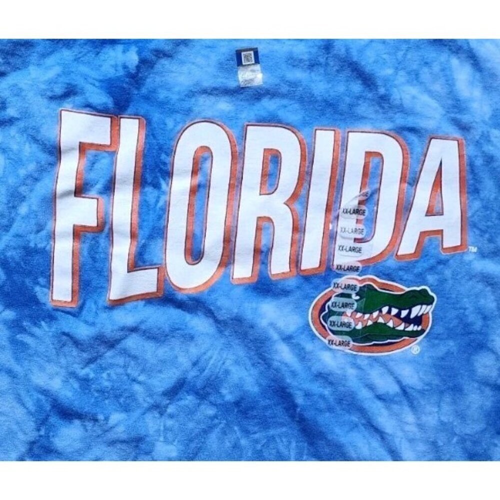 University of Florida Gators College Graphic T-Shirt Size 2XL Tie Die Hanes NEW - Picture 3 of 7